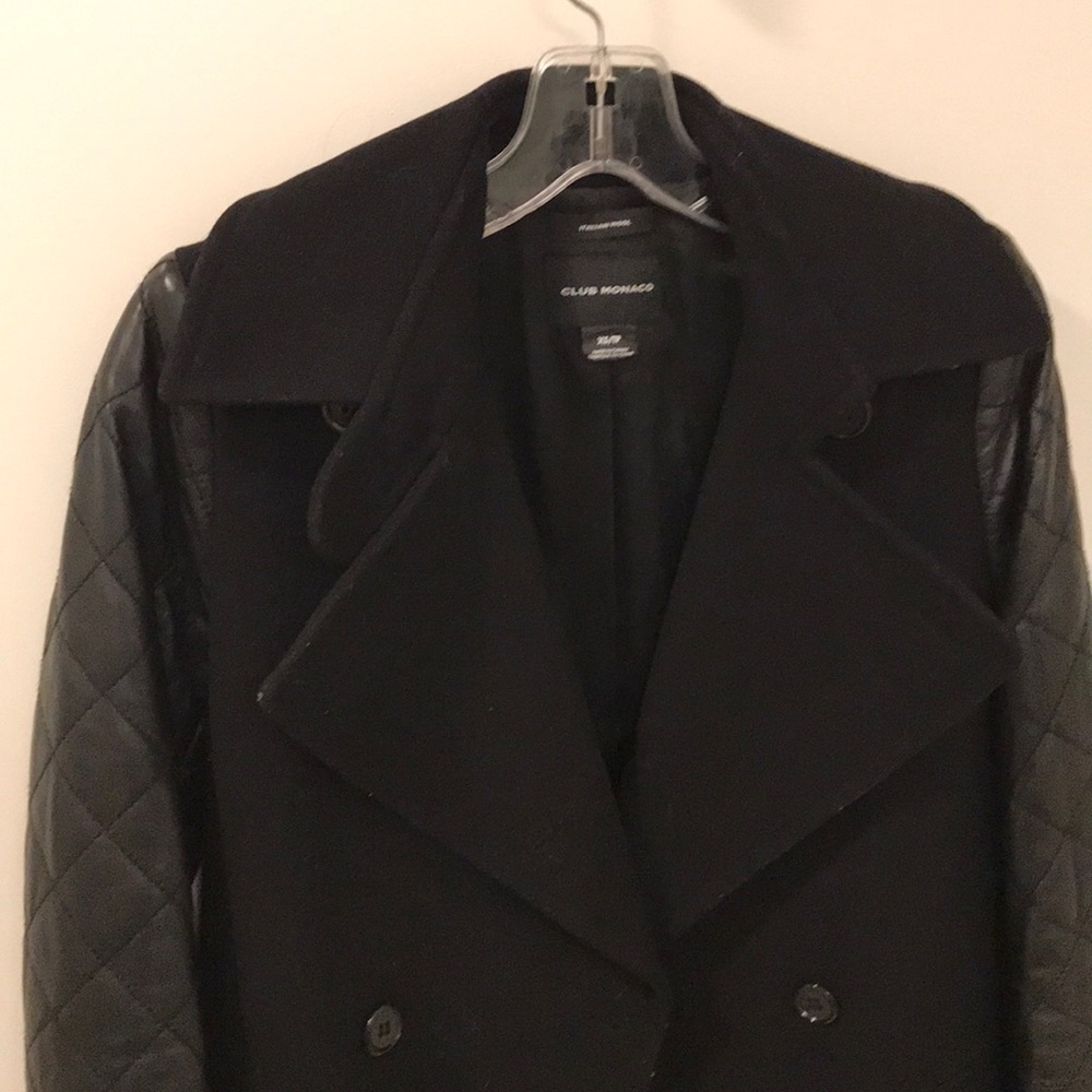 Club Monaco wool blend pea coat - Picture 2 of 4